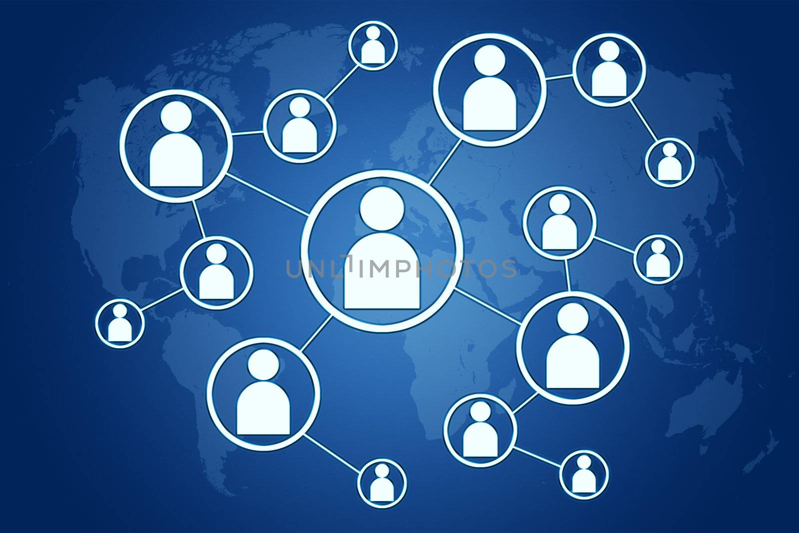 network connections concept by Mazirama