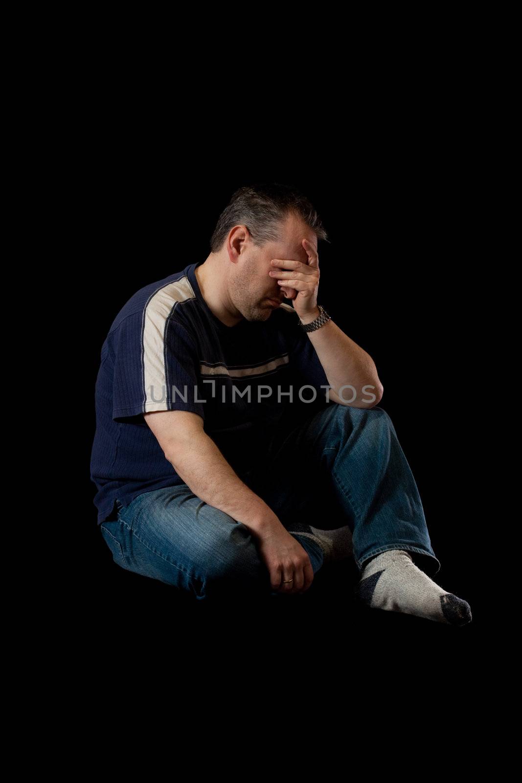 Depressed man by Talanis