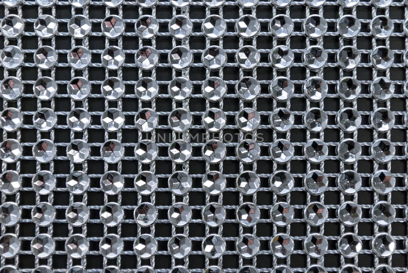 Abstract sparkling background, metallic web with glitter cells