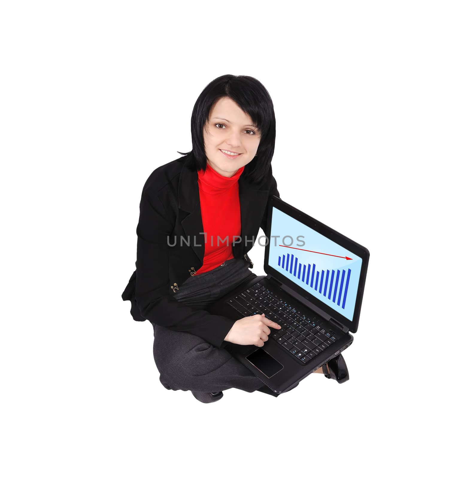 woman with laptop by vetkit