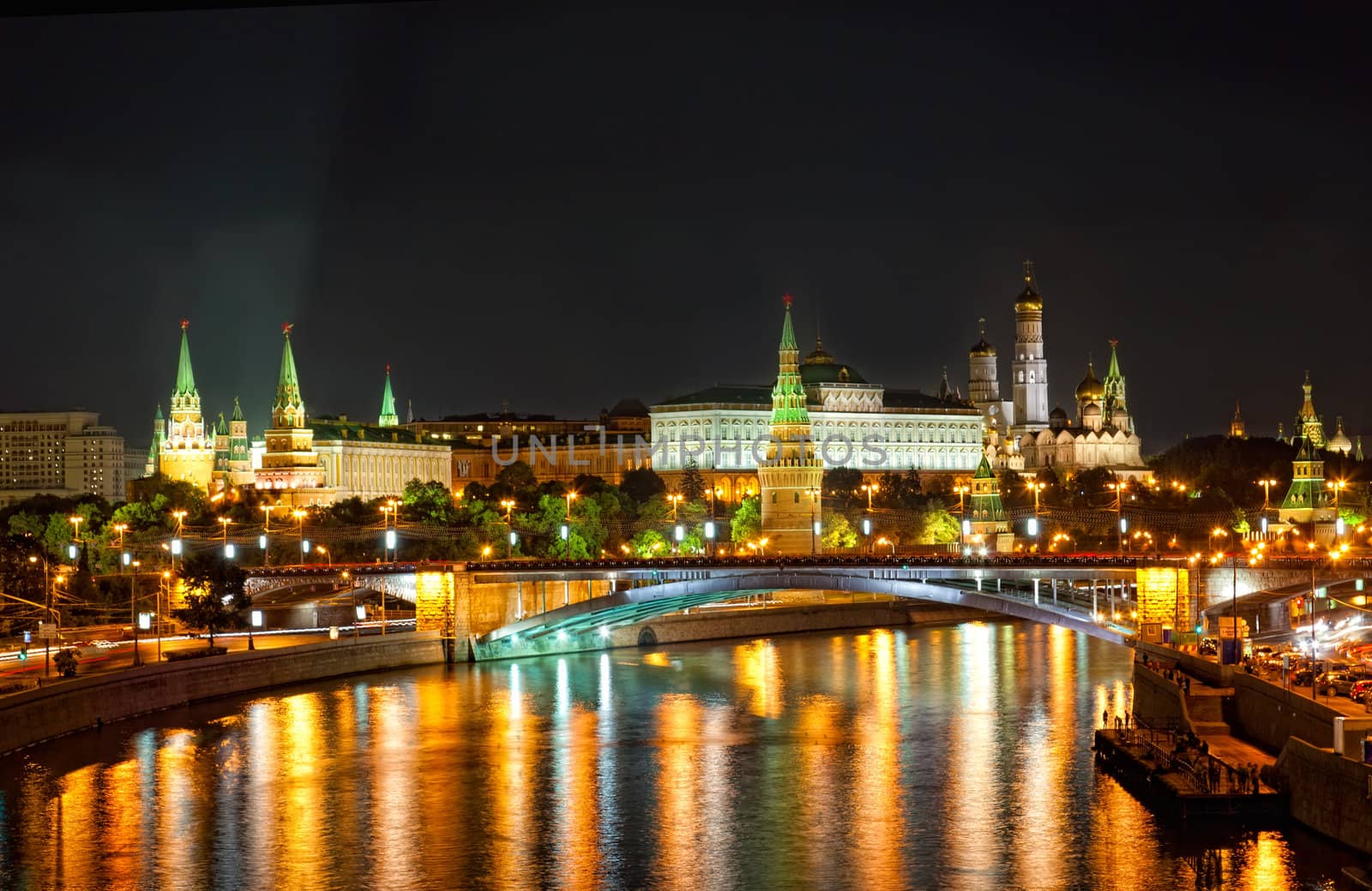 Russia, Moscow, night view by elena_shchipkova