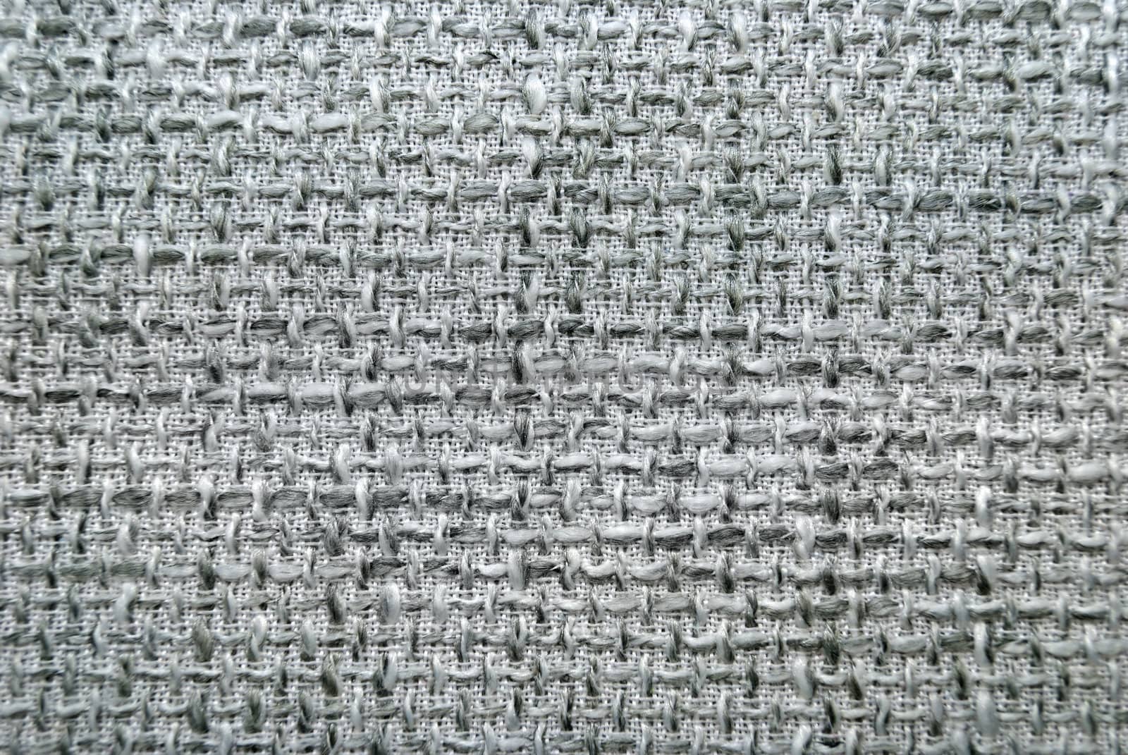 Natural grey burlap texture background, close up