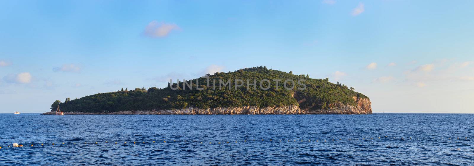 View of Lokrum Island near Dubrovnik, Croatia