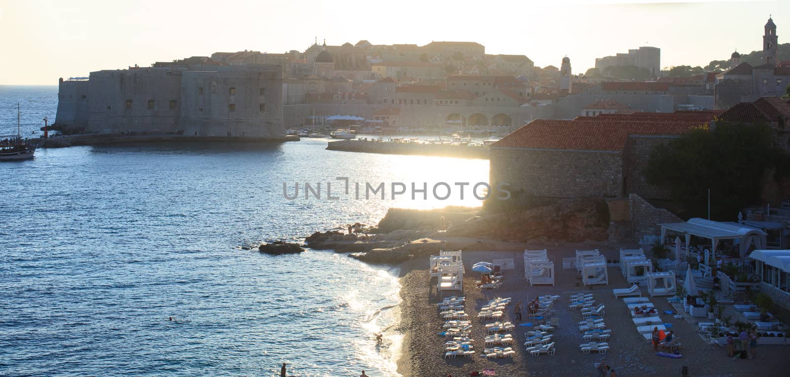 View of Beach in Dubrovnik, Croatia