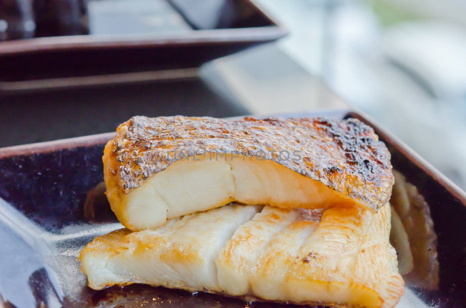 Japanese grilled cod fish ( gindara )