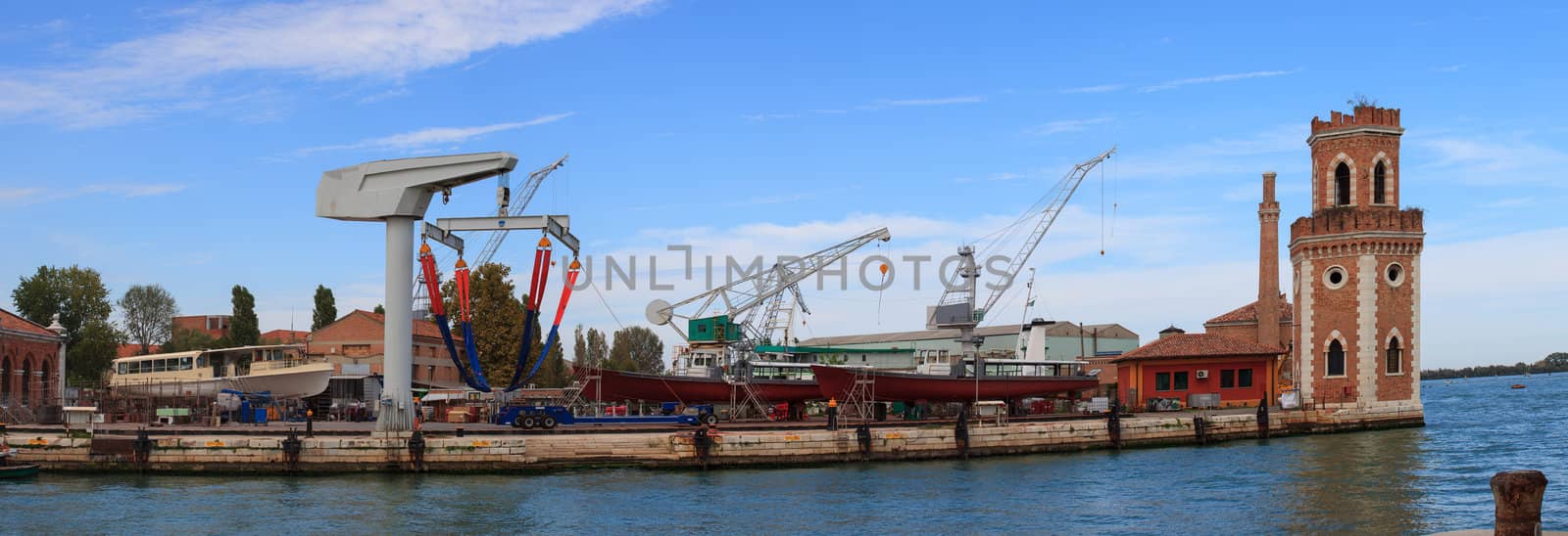 View of the Shipyard, Arsenale in Venice