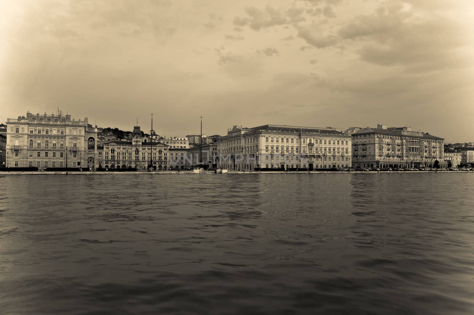 View of Piazza Unità d'Italia, Trieste - Italy