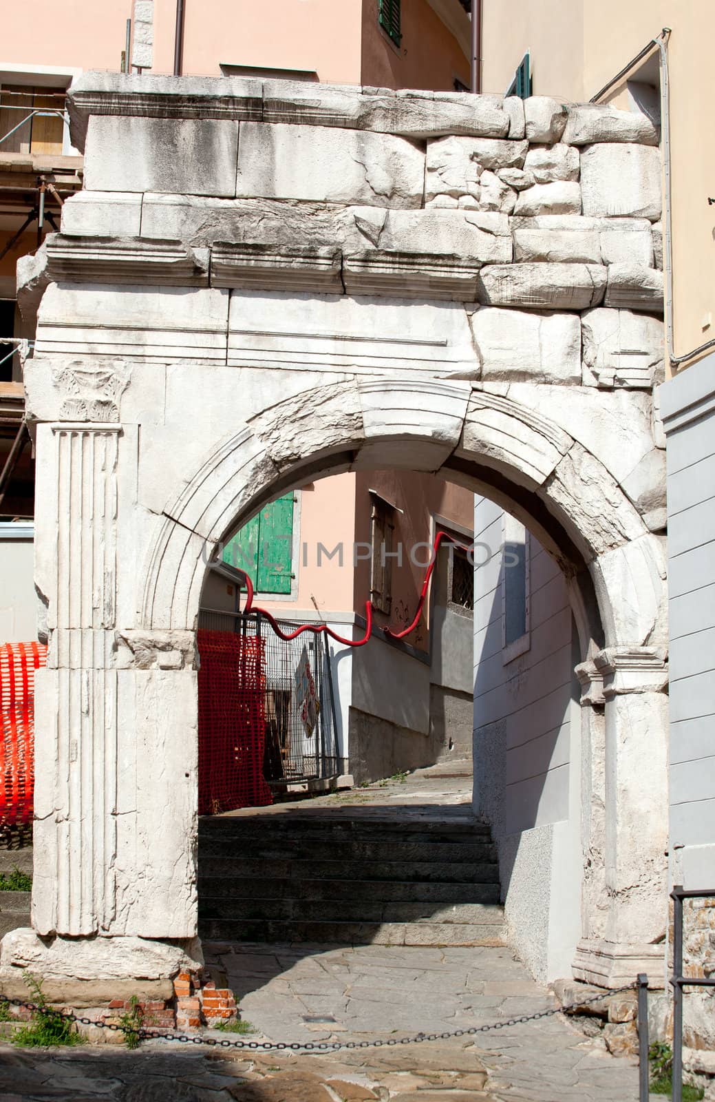 The Arch of Richard, Roman monuments in Trieste - Italy