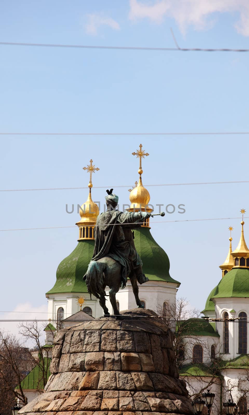 Monument of famous Ukrainian Hetman Bogdan Khmelnitsky