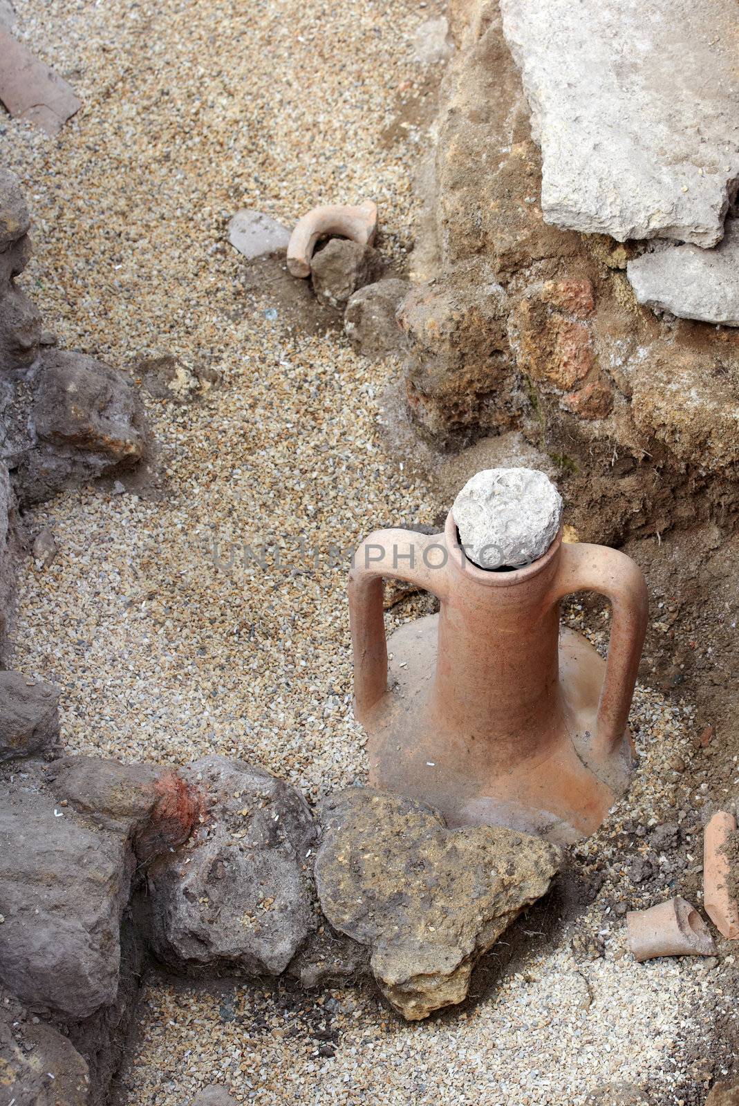 Ancient Vase in the sand