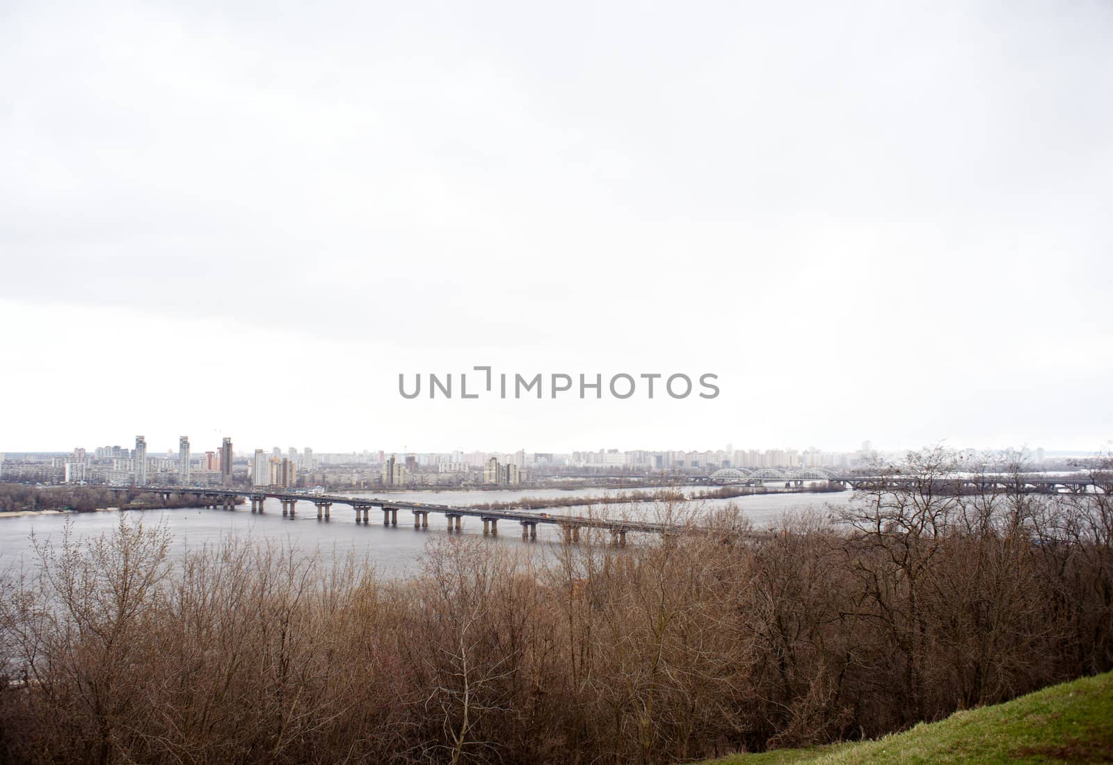 Viev of Dnieper river, Kiev - Ukraine