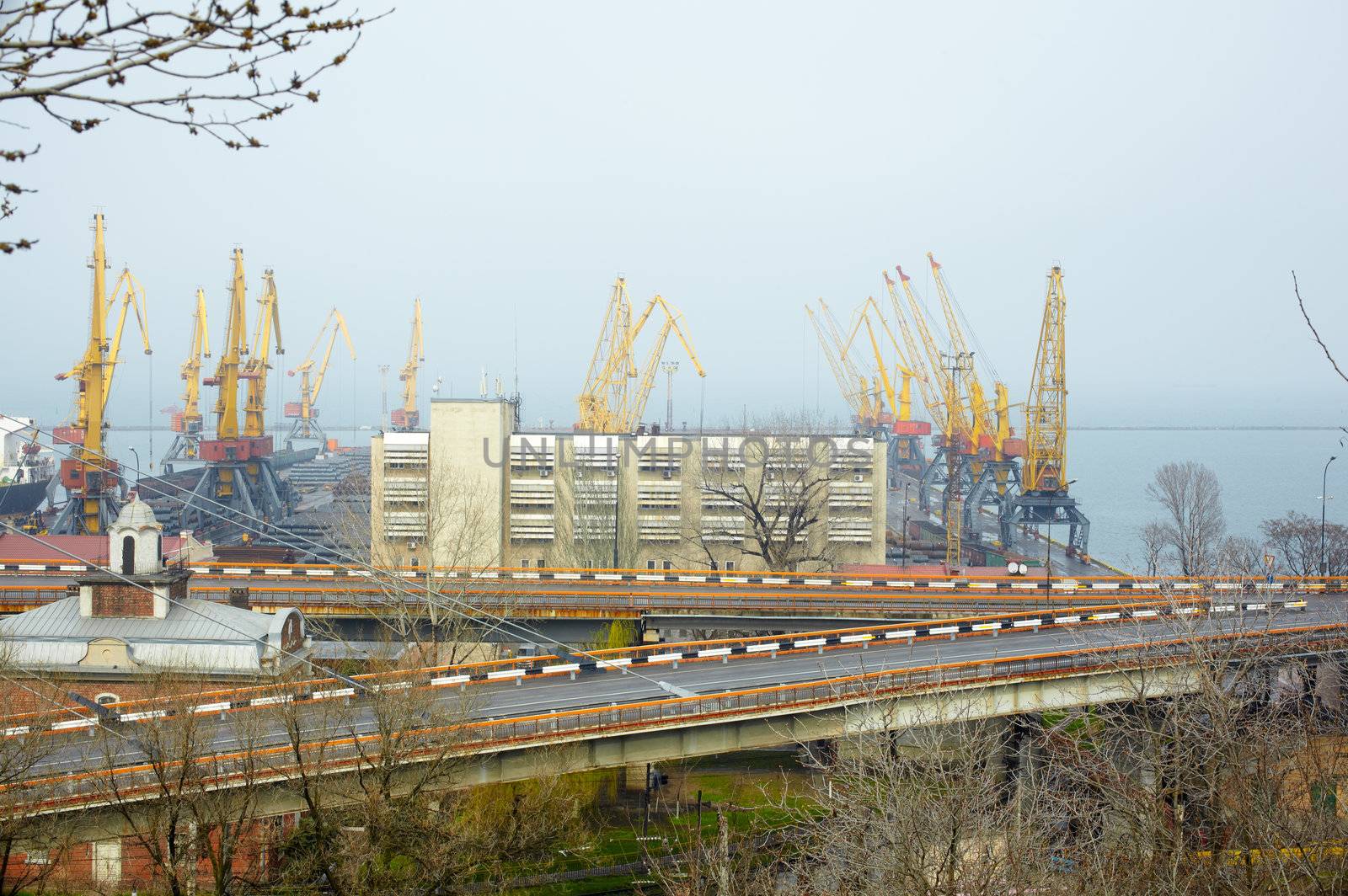 Cargo port in Odessa, Ukraine