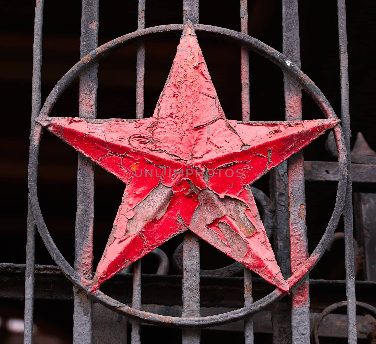 Photo of a iron Red Star Socialist