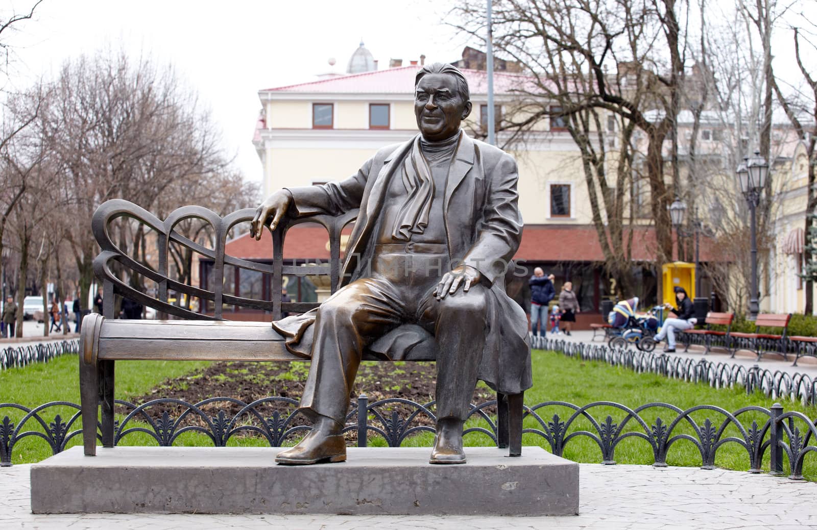 Bronze Monument in Odessa, Ukraine