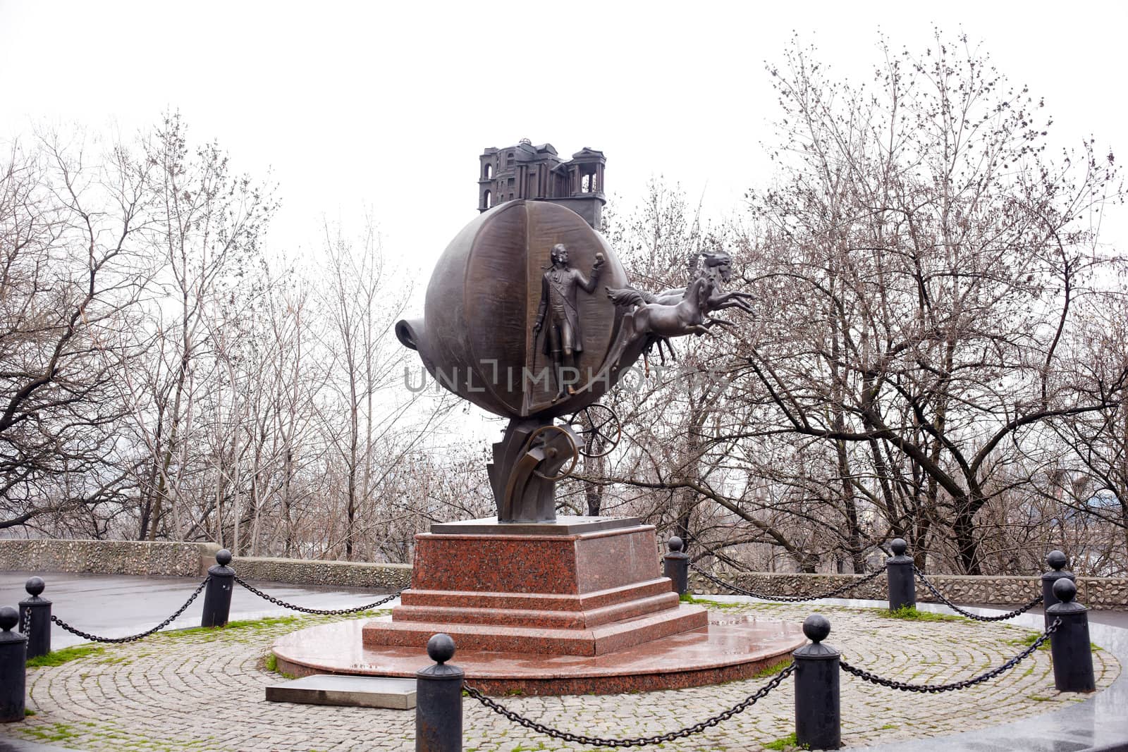 Bronze Monument in Odessa, Ukraine