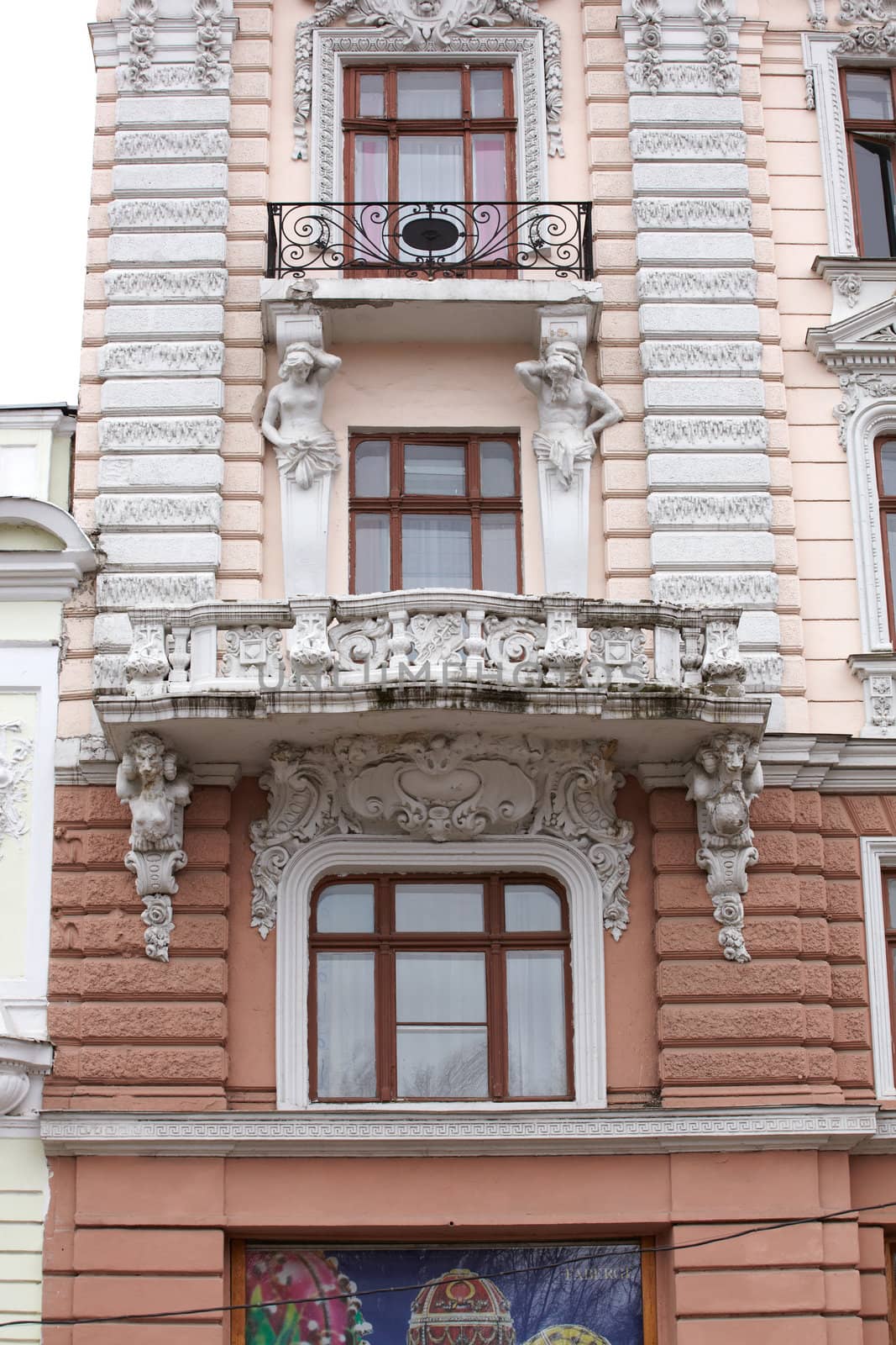 Art noveau building in Odessa, Ukraine