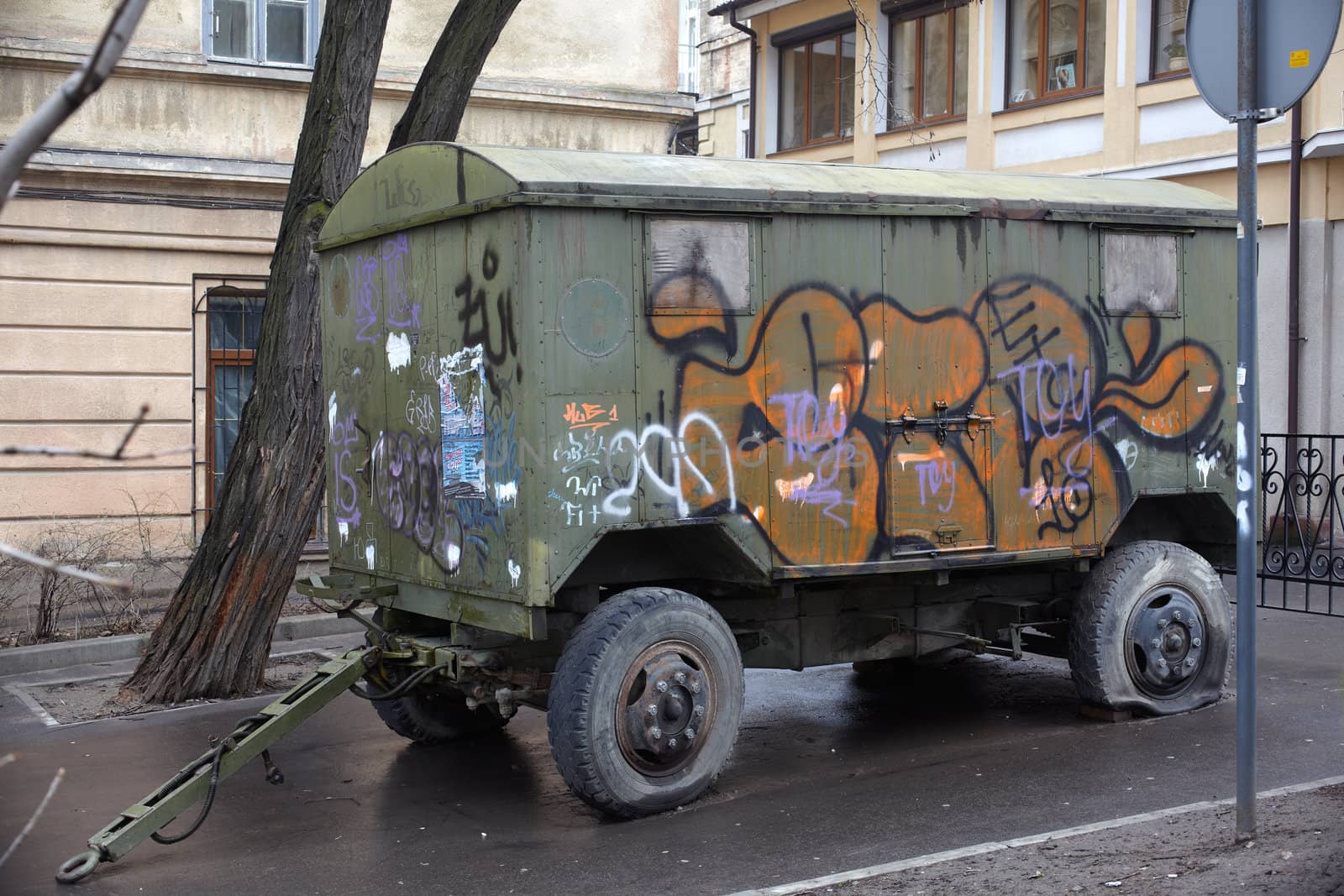 Photo of Rusty tank in Odessa