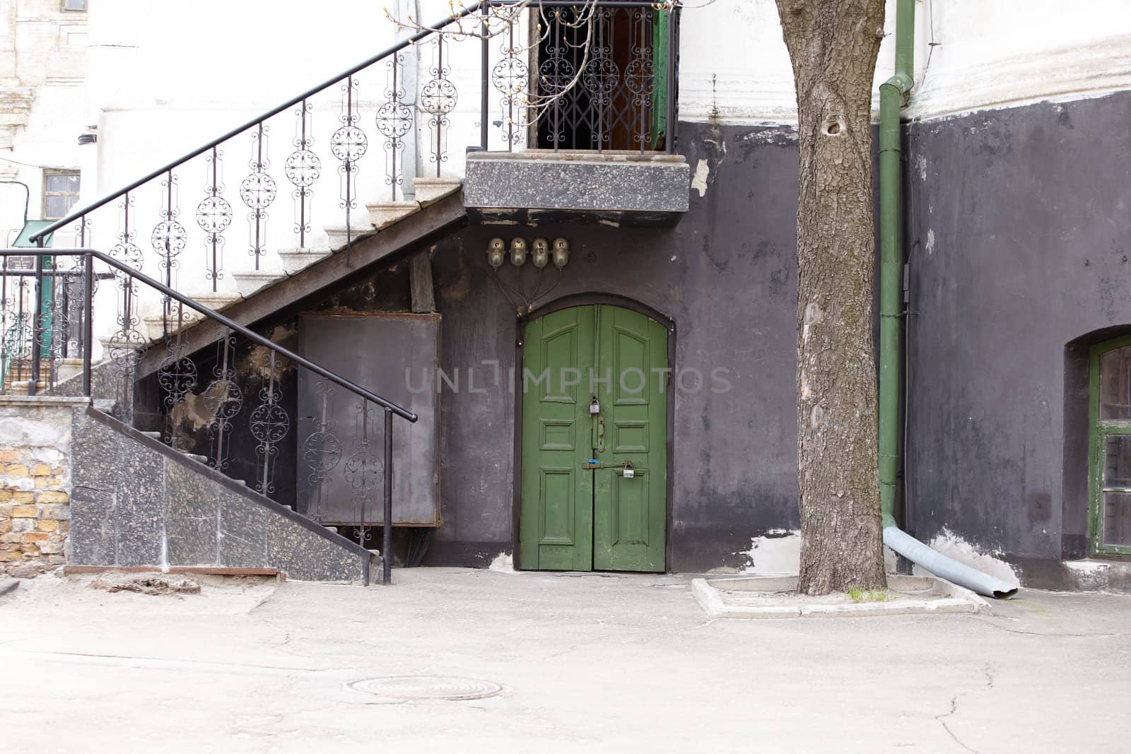 Photo of a Green door