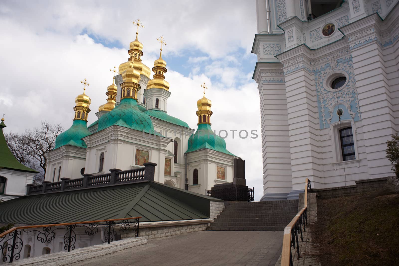 View of Pechersk Lavra monastery in Kiev, Ukraine