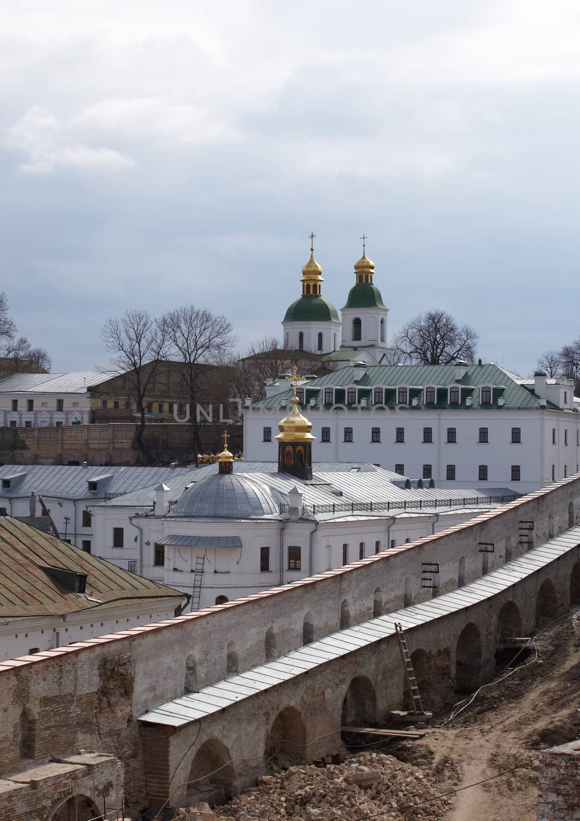View of Pechersk Lavra monastery in Kiev, Ukraine