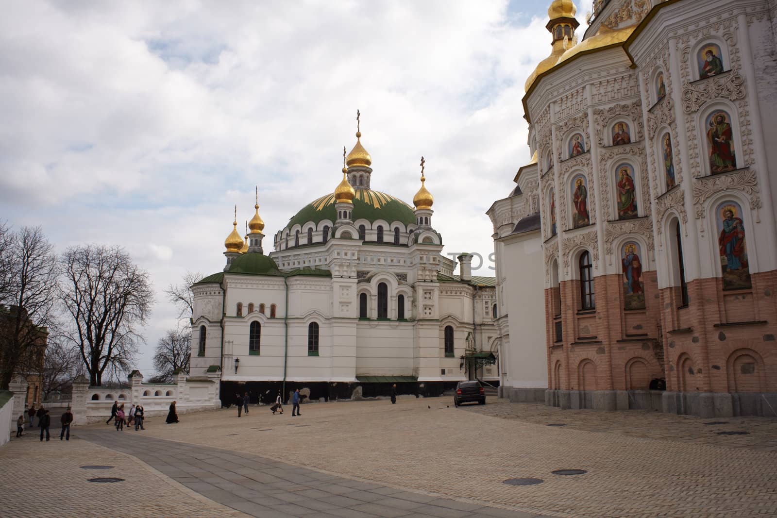 View of Pechersk Lavra monastery in Kiev, Ukraine