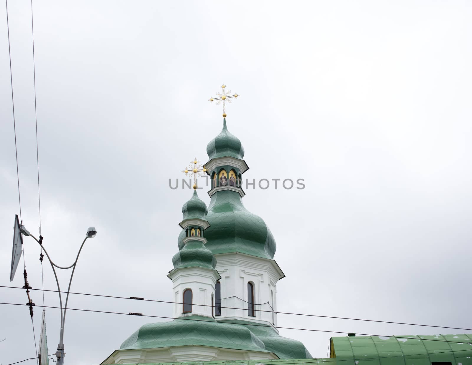 View of Pechersk Lavra monastery in Kiev, Ukraine