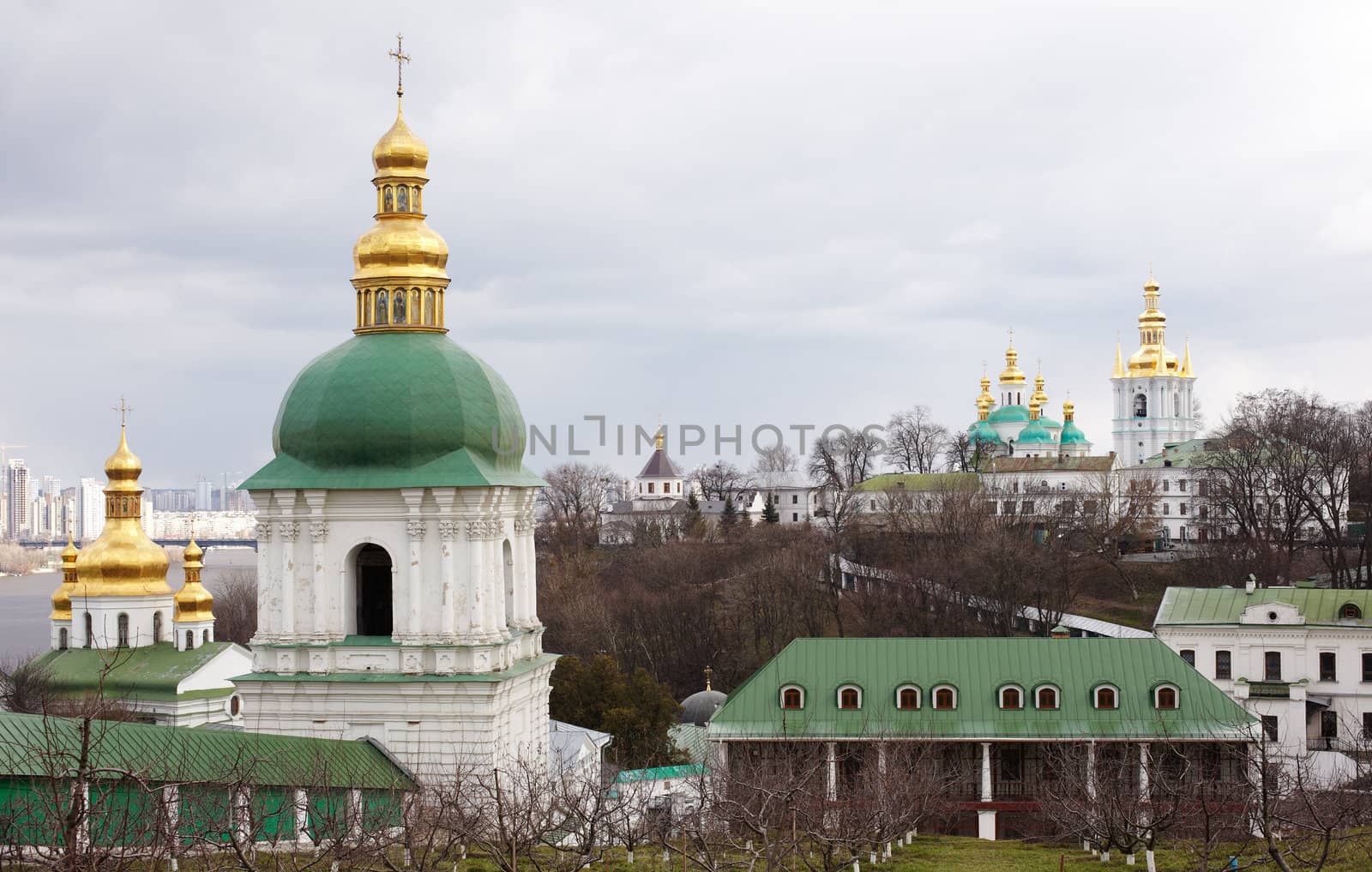 View of Pechersk Lavra monastery in Kiev, Ukraine