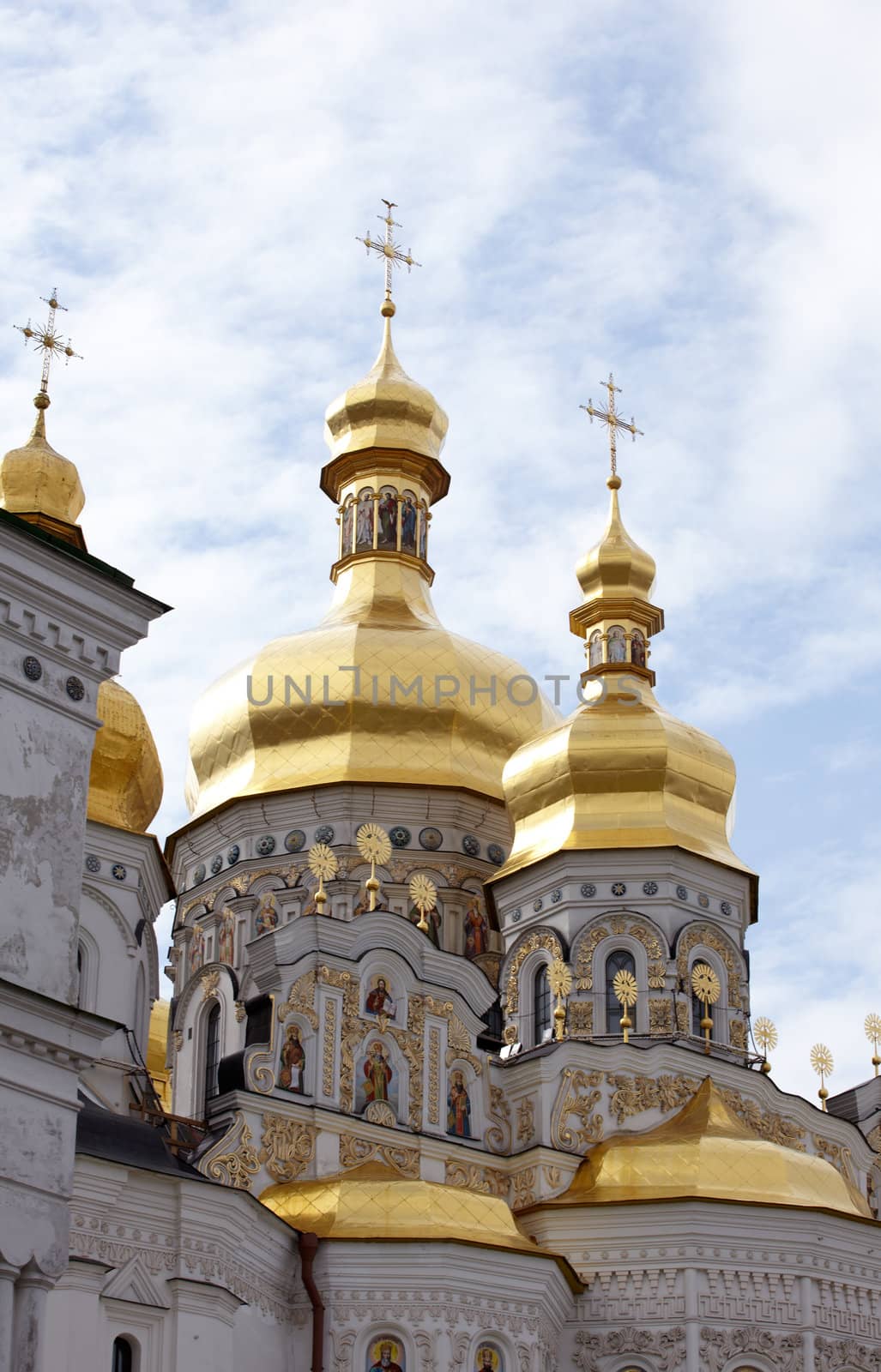 View of Pechersk Lavra monastery in Kiev, Ukraine