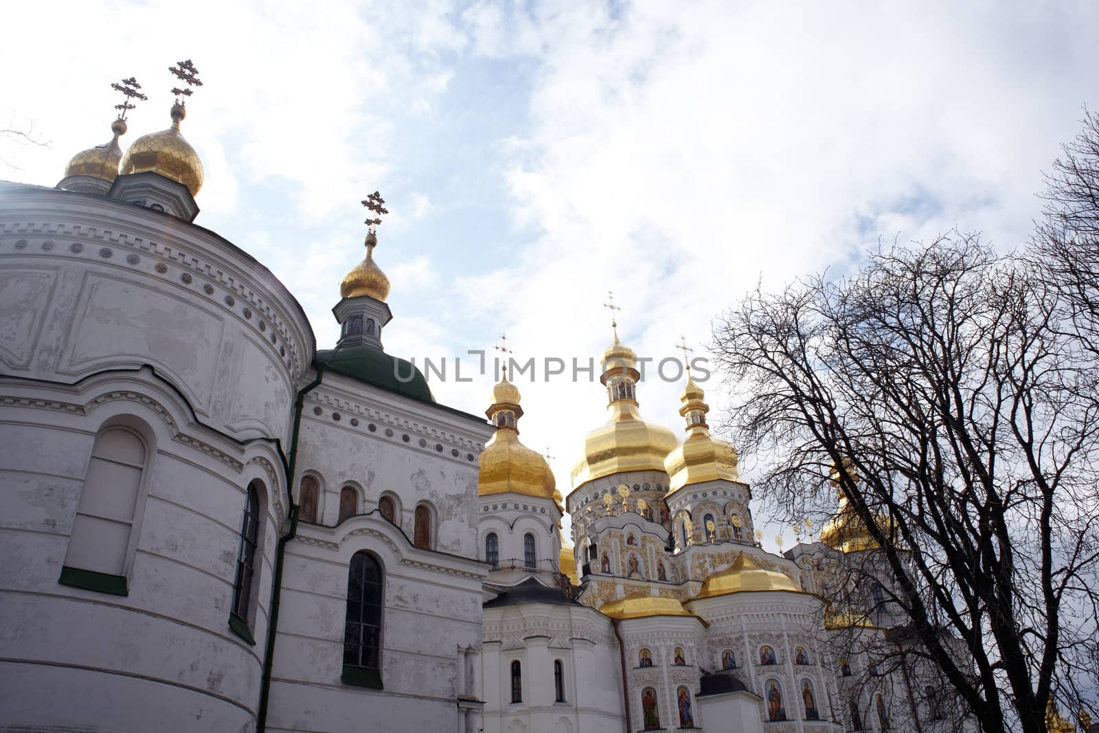 View of Pechersk Lavra monastery in Kiev, Ukraine
