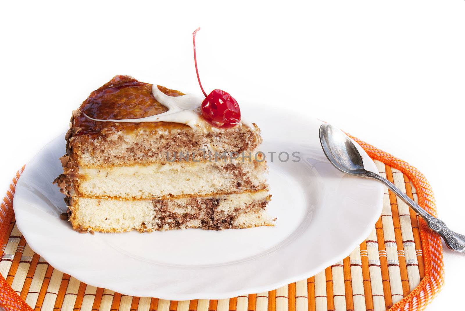 Sweet appetizing fresh torte by sergey150770SV