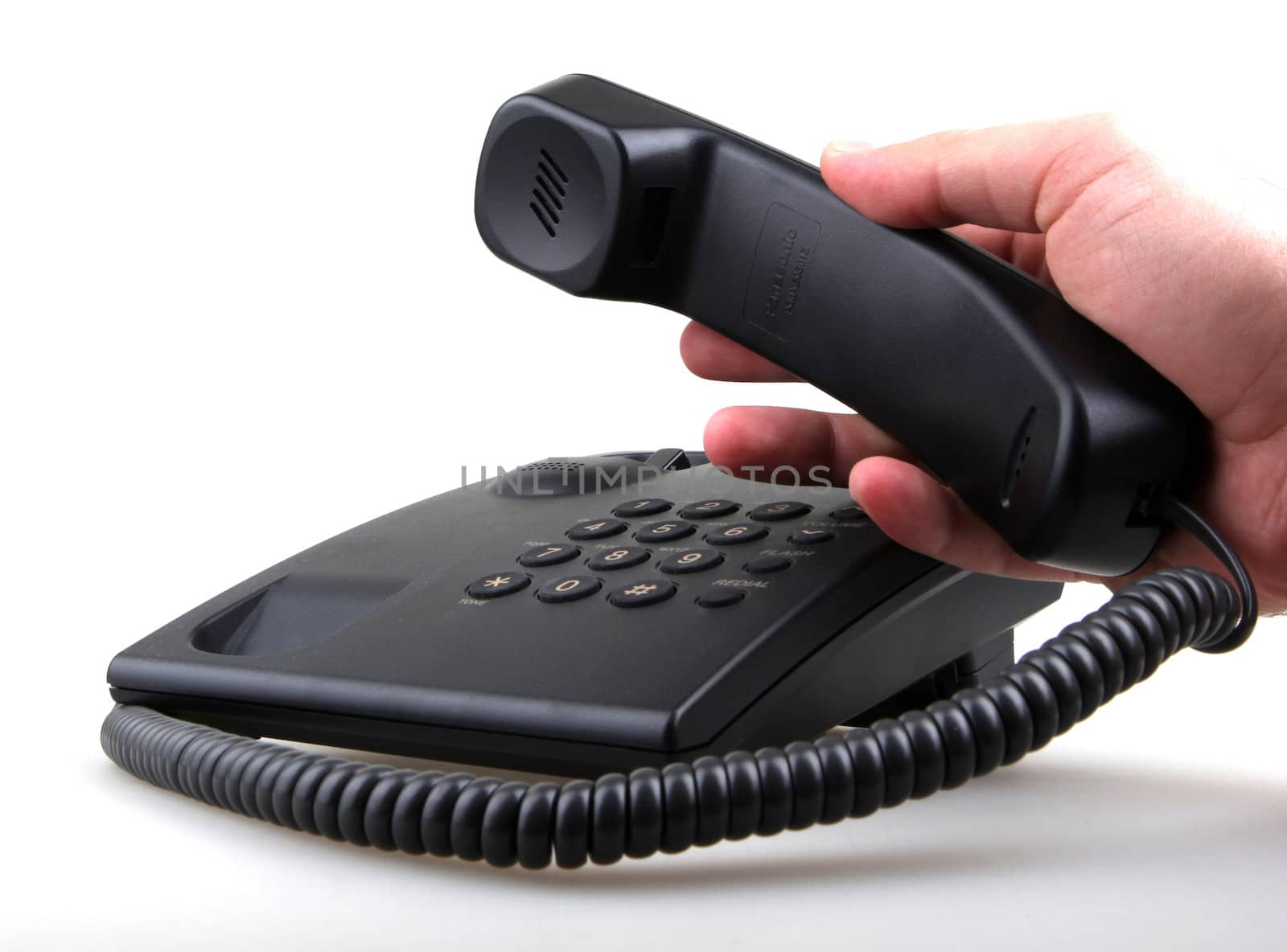 telephone isolated over white background.