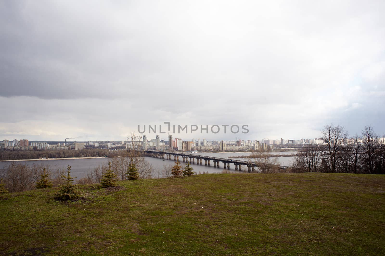 Viev of Dnieper river, Kiev - Ukraine