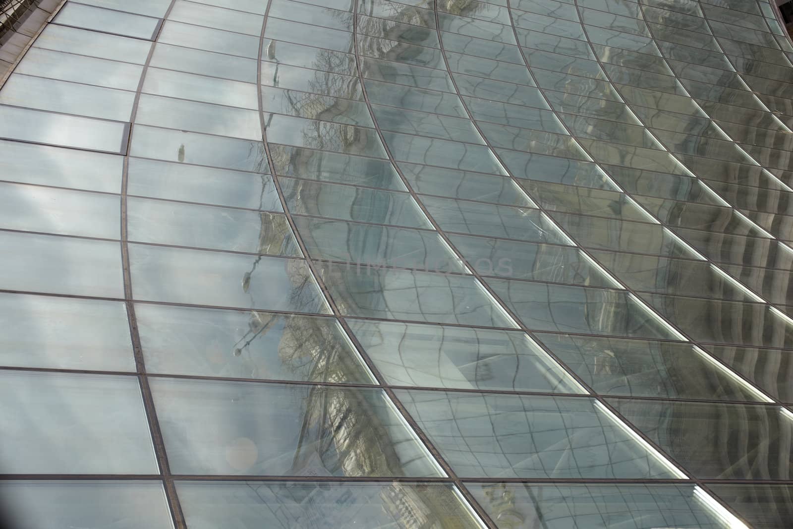 Viev of Glass dome in Kiev