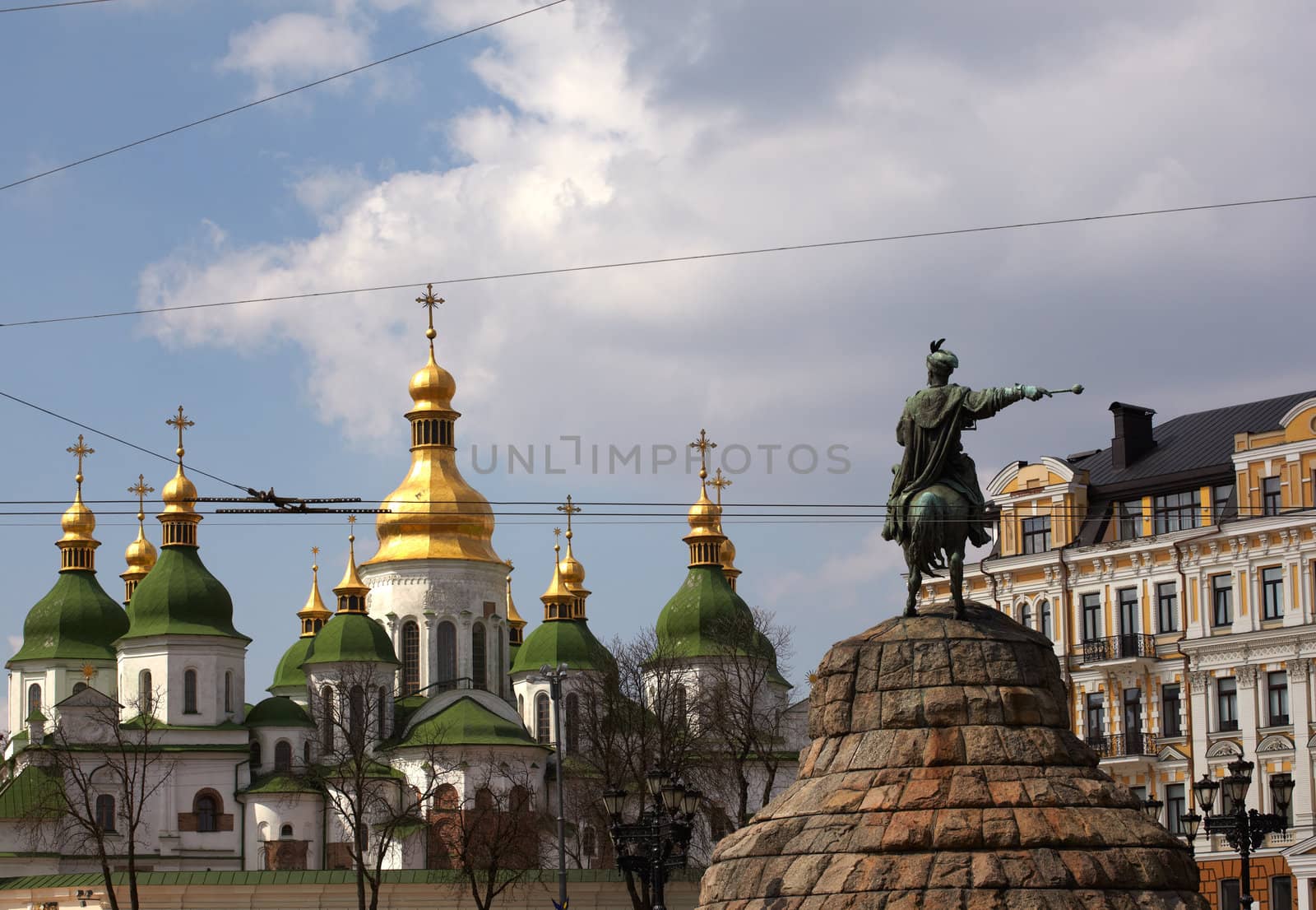 Monument of famous Ukrainian Hetman Bogdan Khmelnitsky