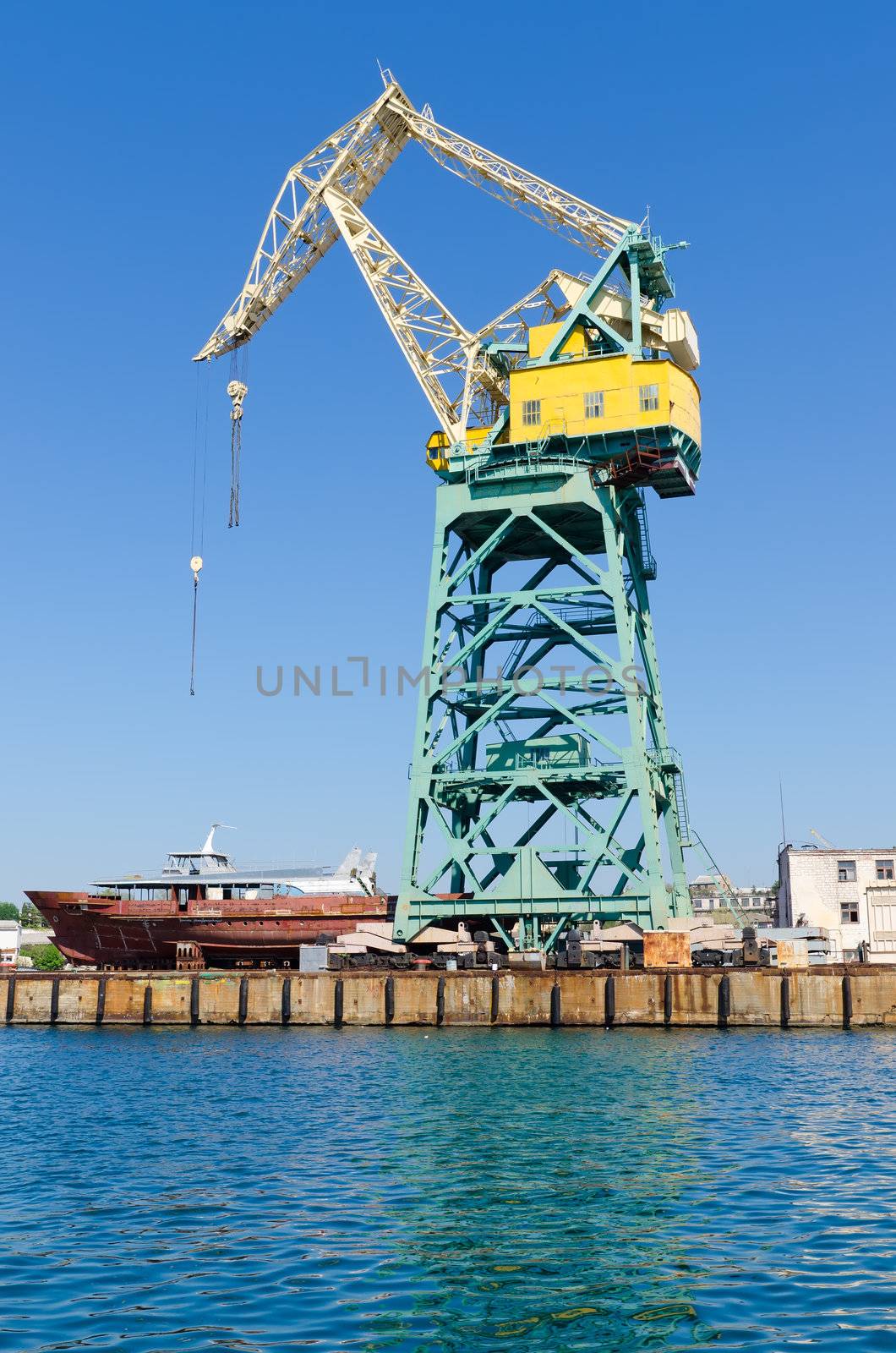 port crane in Sevastopol by mycola