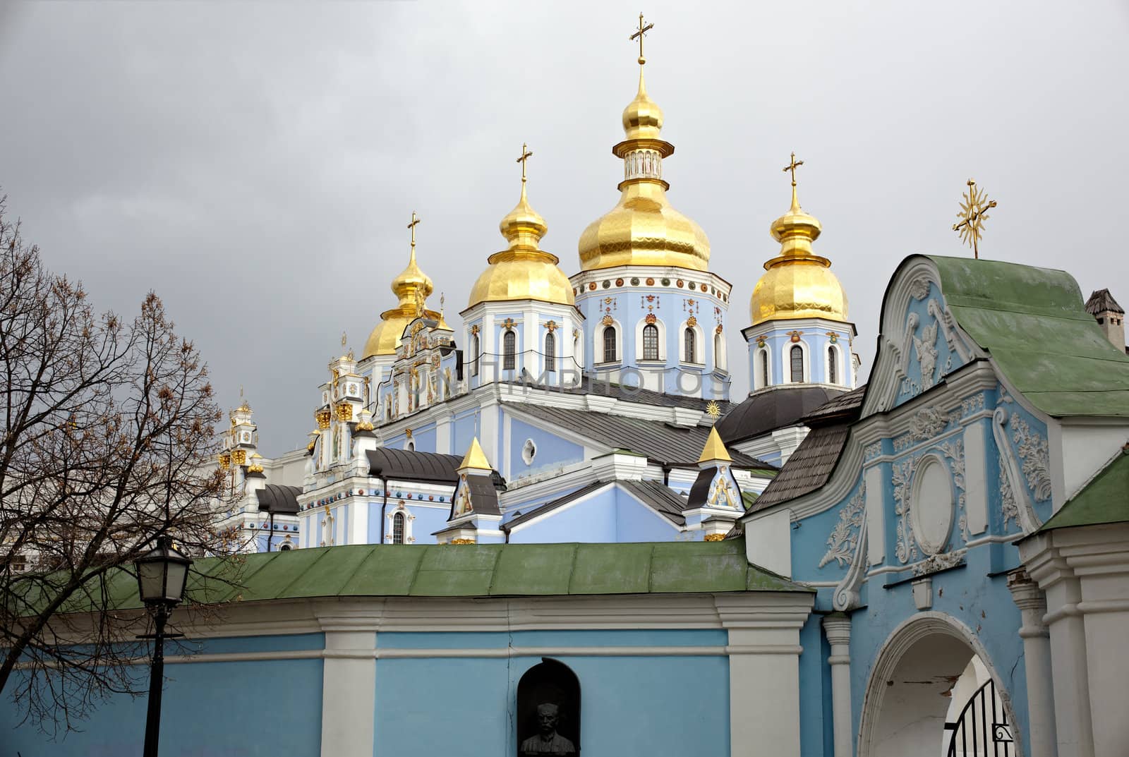 View of St. Michael's cathedral in Kiev, Ukraine