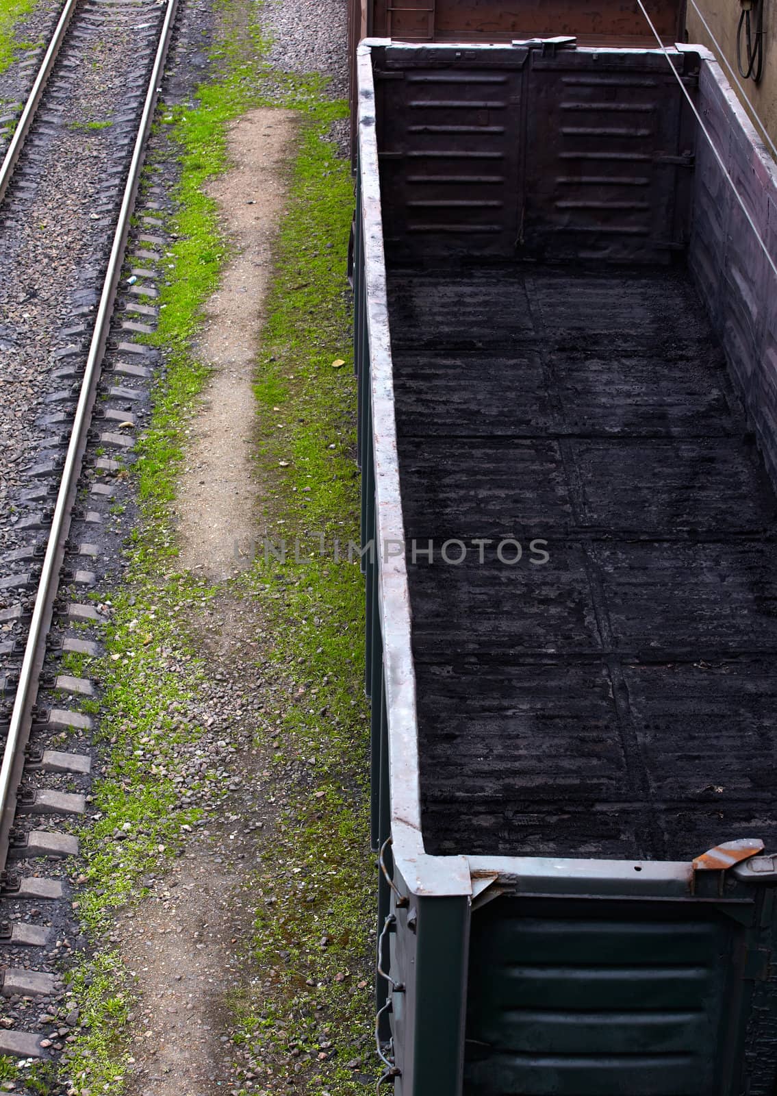 Photo of Goods wagons with coal dust, Odessa railway station