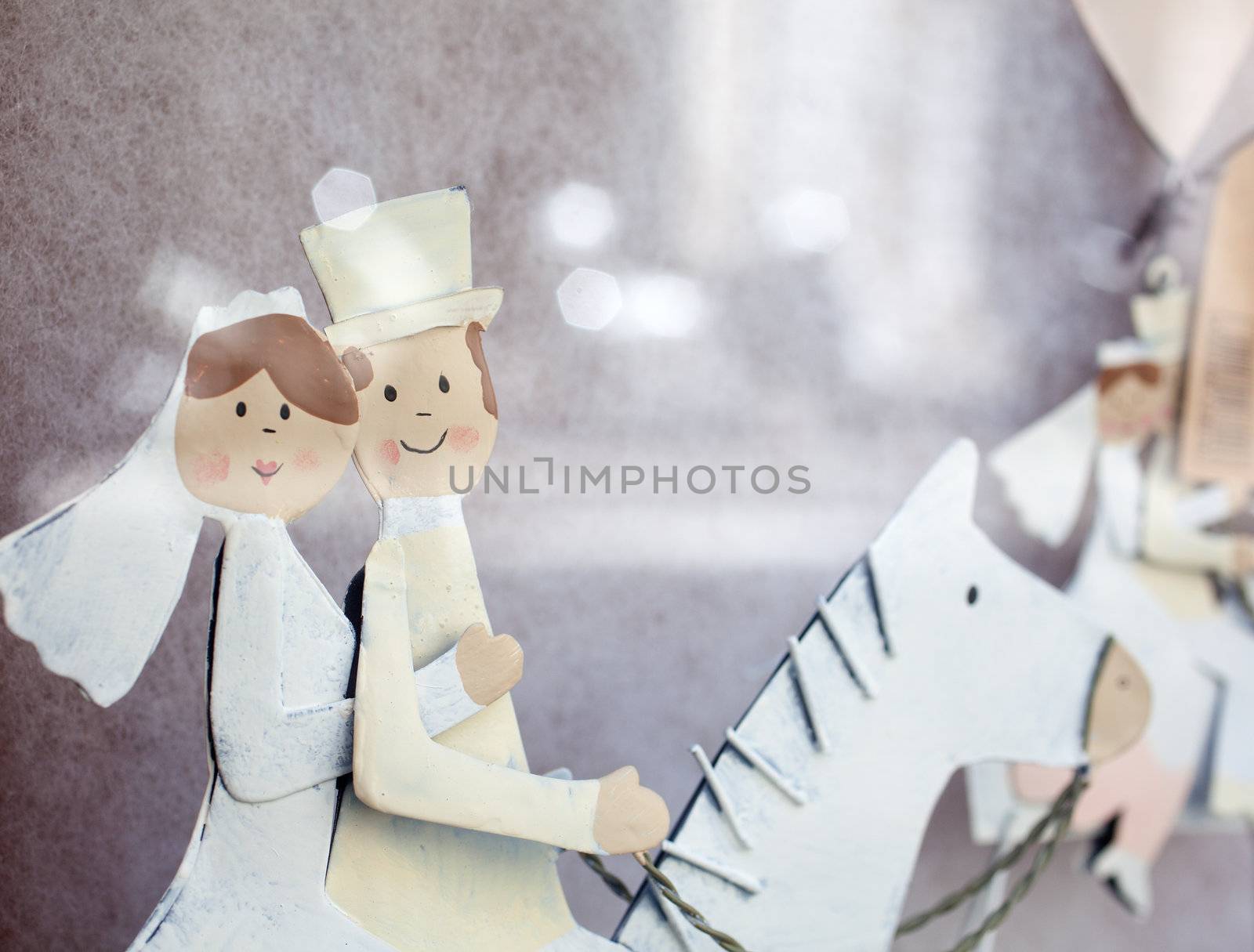 Photo of the Figurine married on horseback