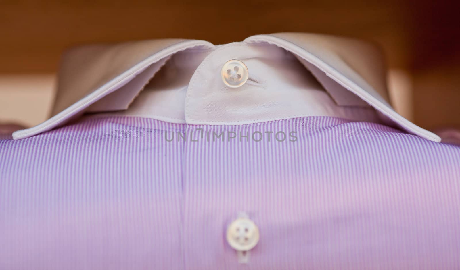 Close up of pink and white shirt