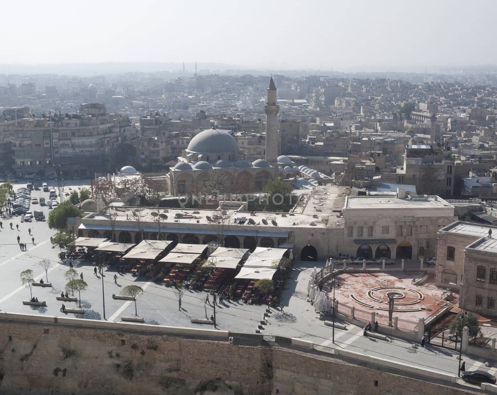 view of aleppo syria from citadel