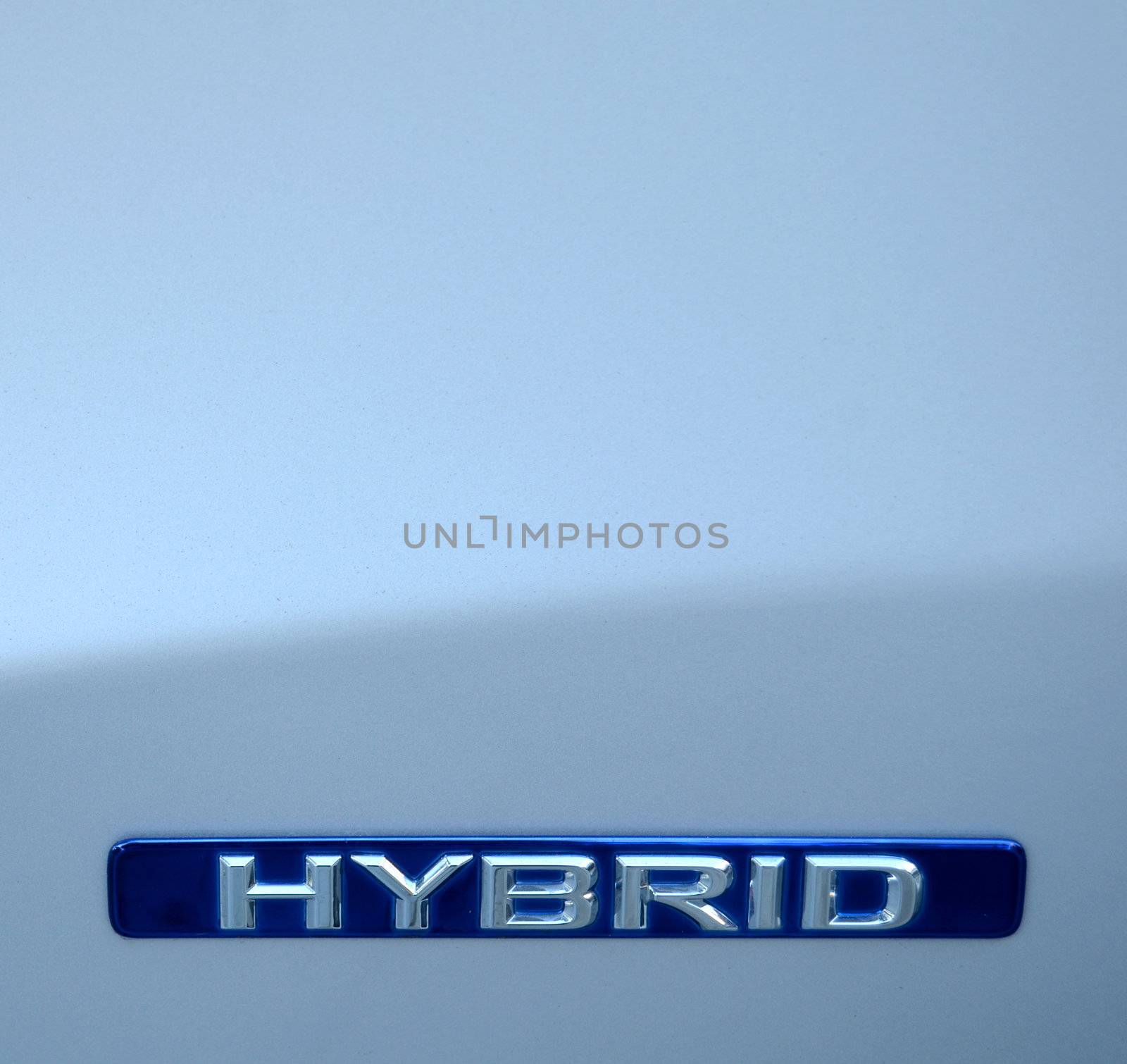 Closeup Of An Environmental Hybrid Car