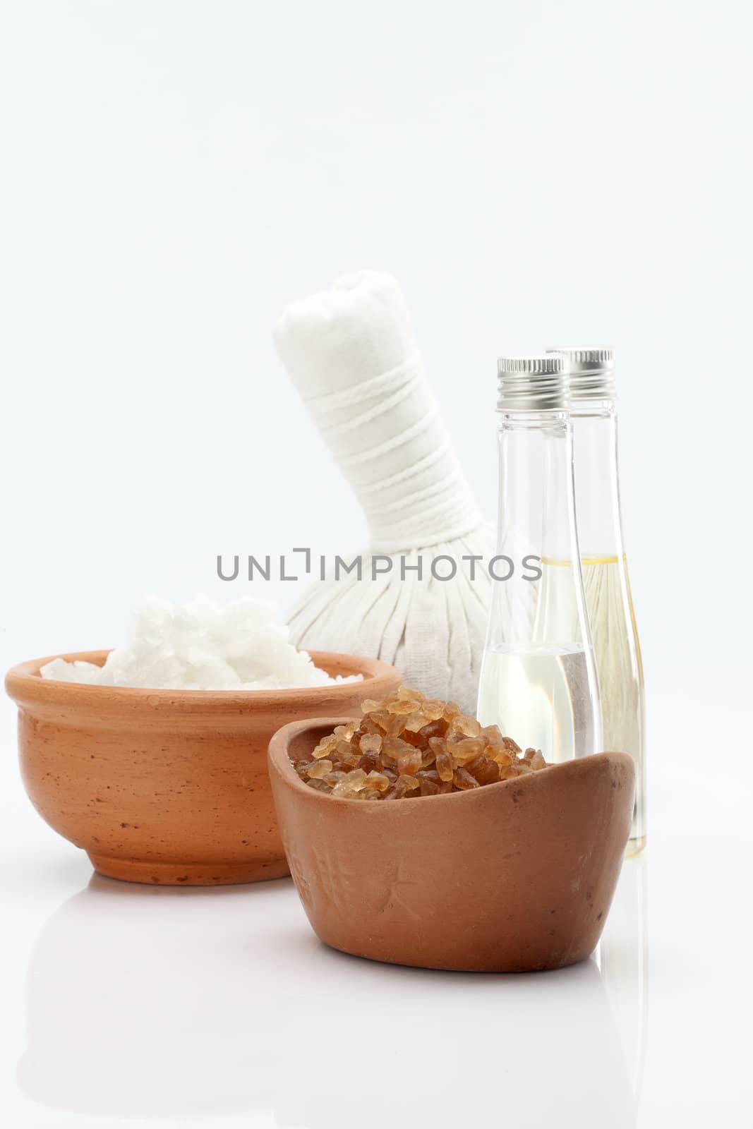 spa theme object on white background. banner.