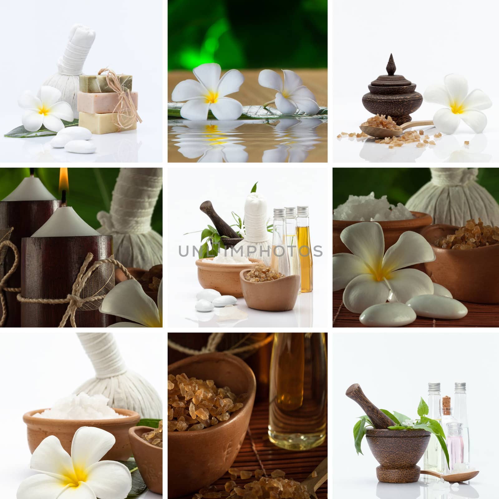 Spa theme  photo collage composed of different images by ersler