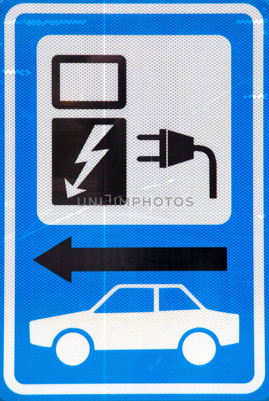 sign for loading electric car by ahavelaar
