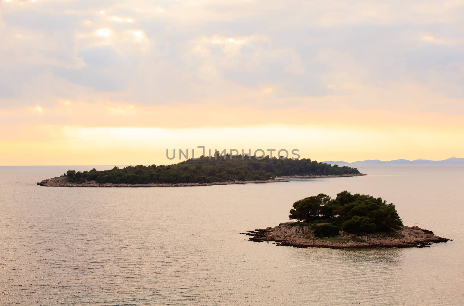 View of island in the adriatic sea, Croatia