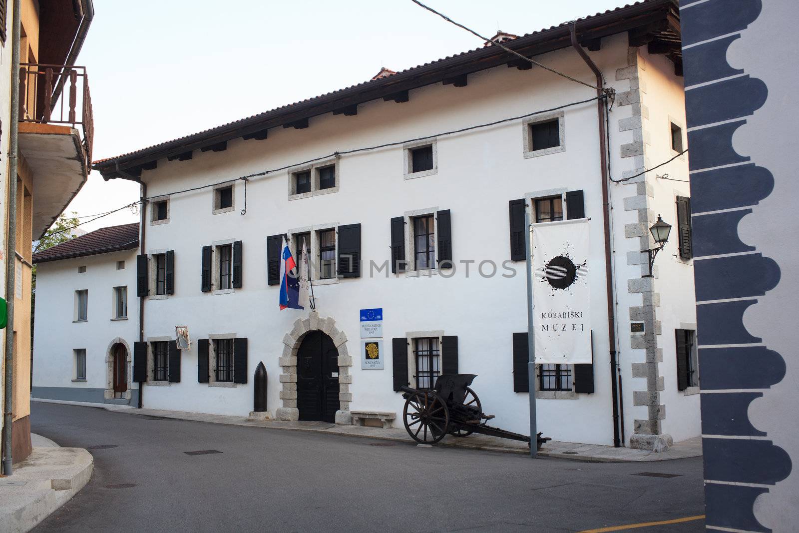 View of First world war museum in Kobarid, Slovenia