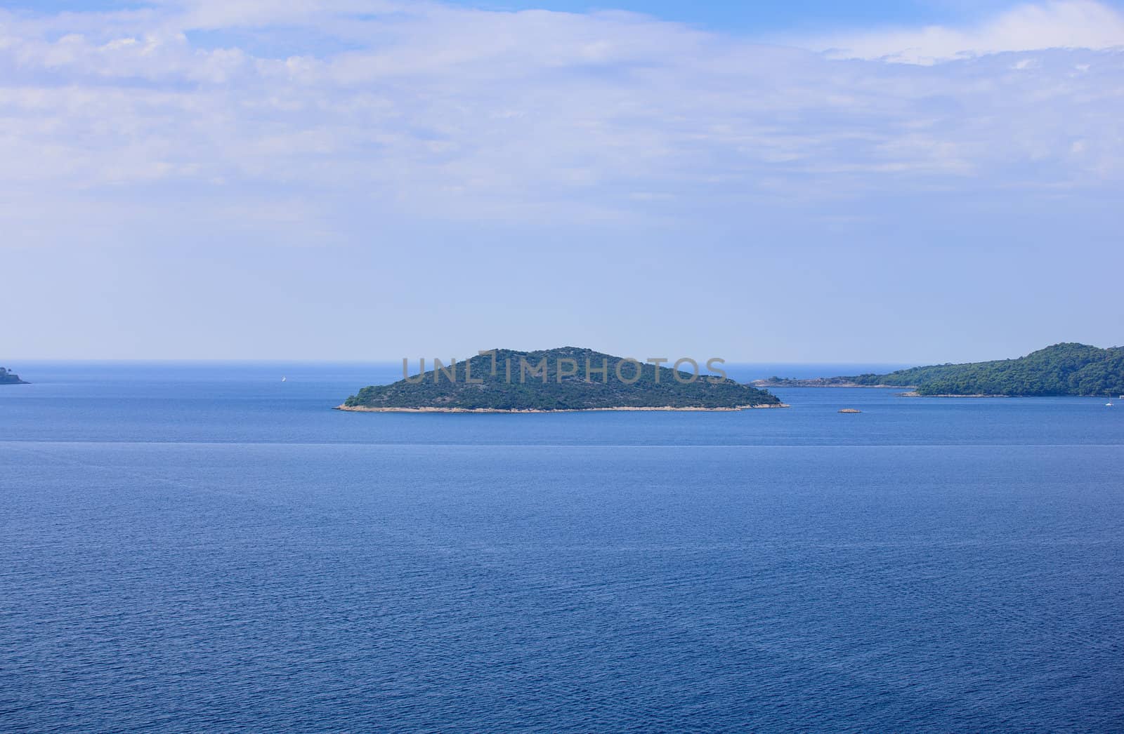 View of island in the adriatic sea, Croatia