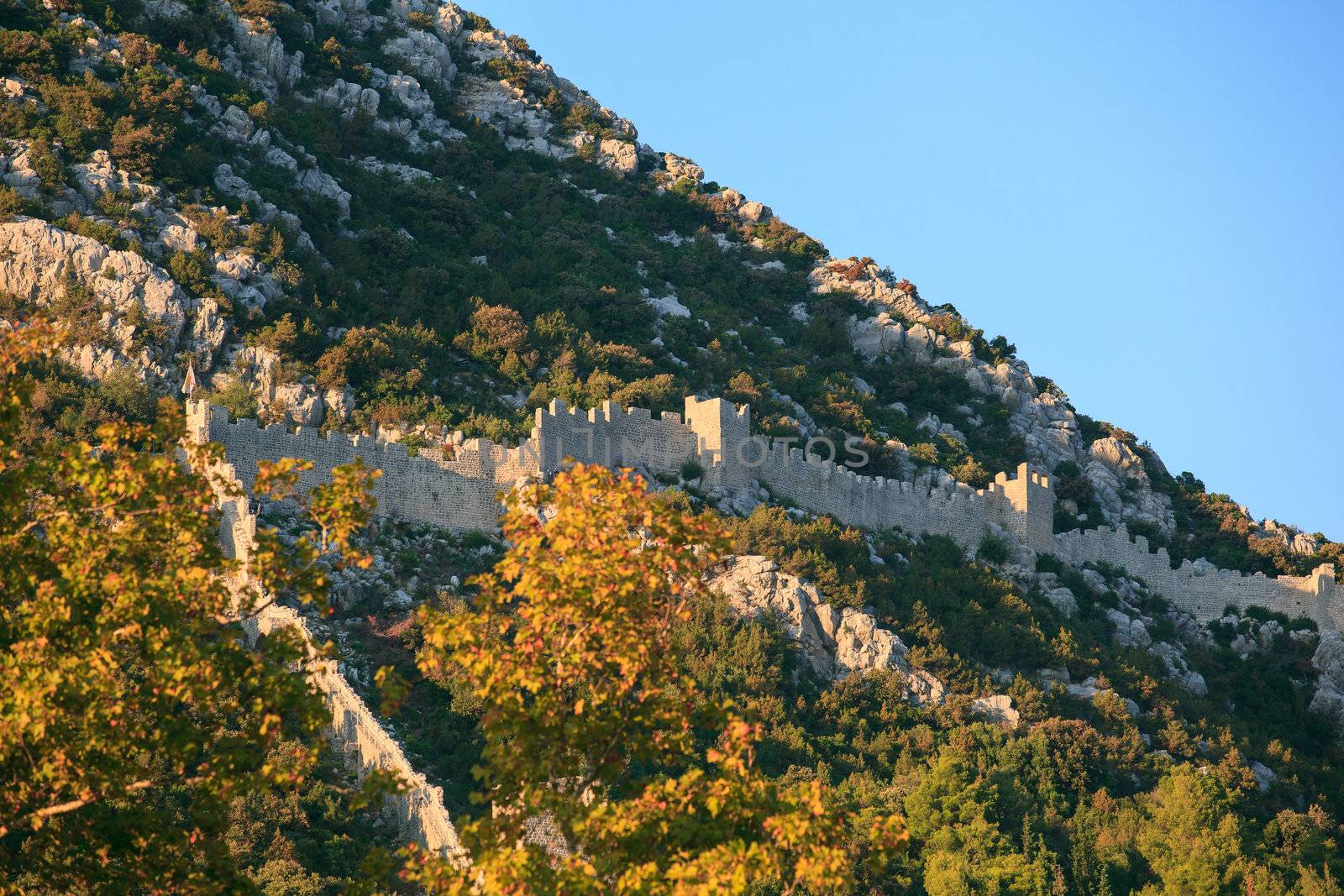 View of the Walls of Ston in Croatia