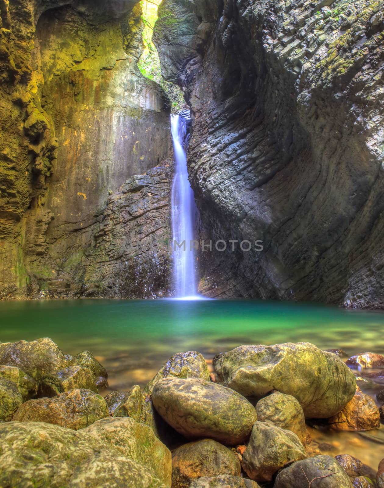 Kozjak waterfall (Slap Kozjak) - Kobarid, Julian Alps in Slovenia