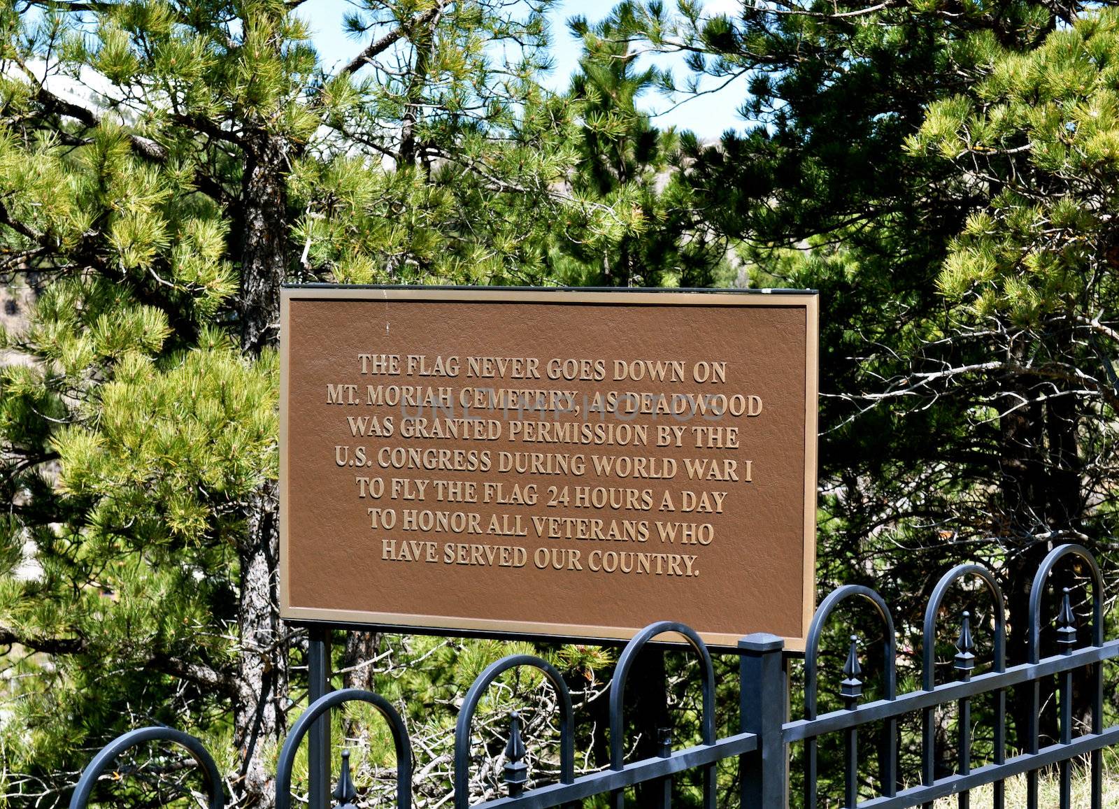 Deadwood - Mount Moriah Sign